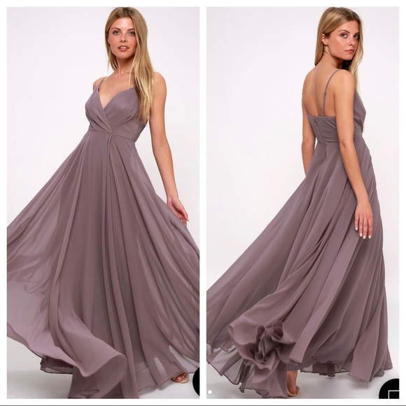 Lulus Dresses & Skirts - Lulus All About Love Dusty Purple Maxi Dress
